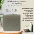 Rice Milk Naturally Handcrafted Plant-based Paraben-free Soap approx. 120g
