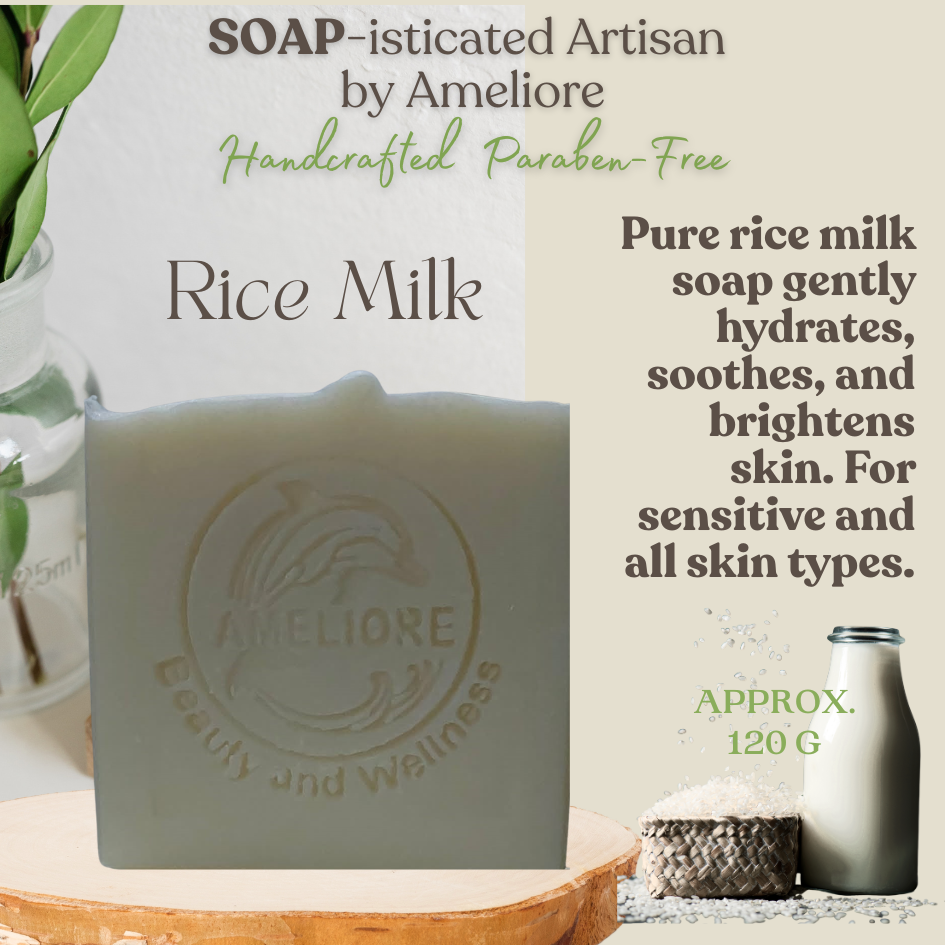 Rice Milk Naturally Handcrafted Plant-based Paraben-free Soap approx. 120g