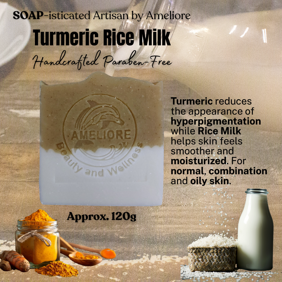 Turmeric Rice Milk Naturally Handcrafted Plant-based Paraben-free approx. 120g